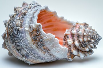 Detailed seashell, intricate patterns