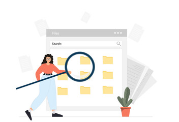 Person near light bulb, brainstorming and finding ideas, developing success business project, finding inspiration solution, flat vector illustration