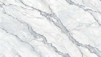 Obraz premium Elegant High-Resolution White Carrara Marble Texture with Intricate Gray Veins for Luxurious Interior Design Applications