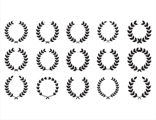 Laurel Wreath Designs for Award Recognition, Celebration, and Decorations
