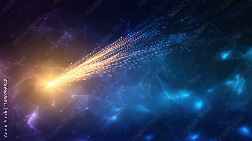 Poster Stylized abstract design for futuristic branding or sci-fi interfaces...