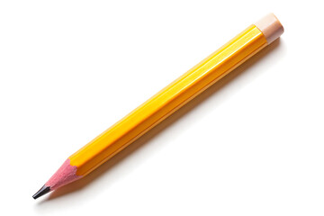 yellow pencil school office tool for drawing image and white background