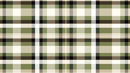 Professional Tartan Scottish Seamless Pattern in Khaki Hue for Design Projects