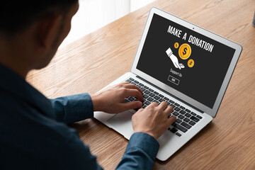 Online donation platform offer modish money sending system for people to transfer on the internet