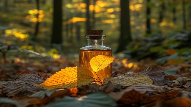 Autumnal elixir in forest