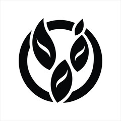  Vector Design of Soybean Icon Silhouette on White Background