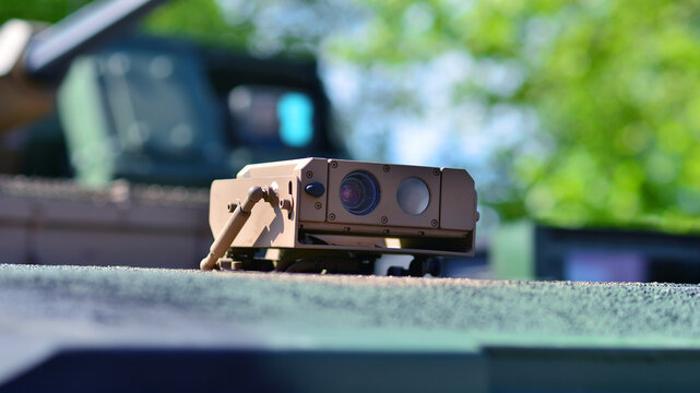 Thermal imaging camera in an armored vehicle