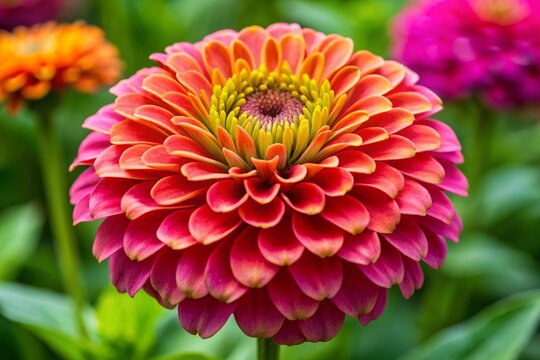 red dahlia flower