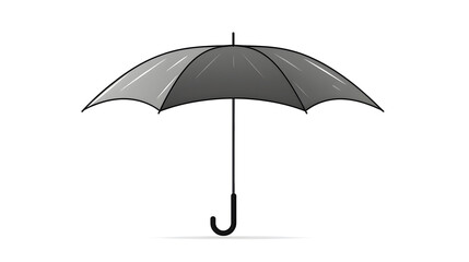 Umbrella Silhouette Outline Vector Symbol Icon Design for Creative Projects