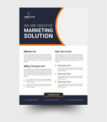Obraz premium Corporate creative colorful business flyer template design. a bundle of flyer templates of a4 flyer, Flyer template layout design. 