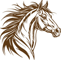 horse vector illustration silhouette