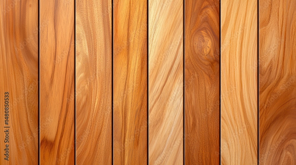 Poster various shades of natural wood planks create a visually interesting background