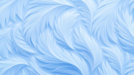 Naklejka premium Delicate pastel blue feathers form an abstract textured pattern