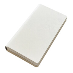 Fototapeta premium Plain White Notebook for Creative Writing, Sketching, and Note-Taking in a Minimalist Style on transparent background