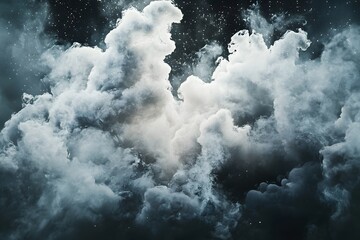 Obraz premium An awe-inspiring display of dramatic and towering cloud formations, creating a sense of majestic awe.