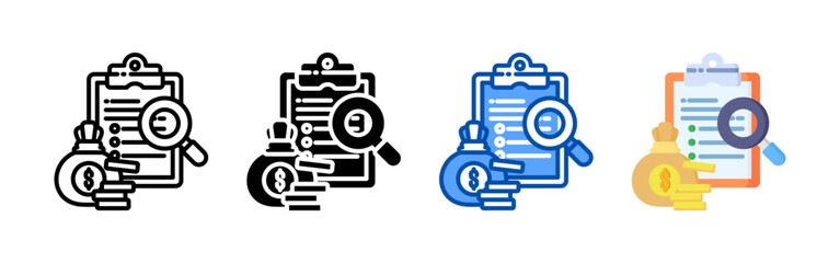 Transparency icon set bundle. Multi style icon collection perfect for websites, apps, and presentations. Simple vector icon collection