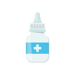 Fototapeta premium Eye Drops Icon Vector Design.