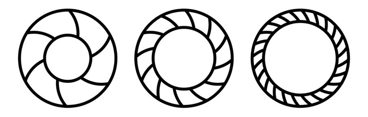 circle frame and element