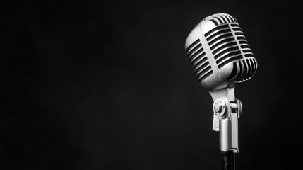 Microphone on a stand