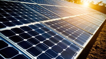 Solar panel energy close up view of renewable technology