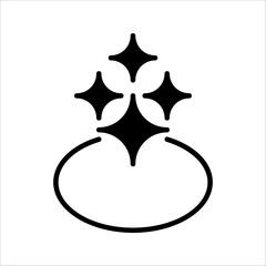 clean surface icon, line design Symbol isolated white background. vector illustration. color editable.