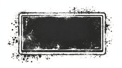 Textured black frame with a vintage, grunge style, perfect for showcasing images or quotes.