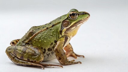 Fototapeta premium Common Frog on studio background 