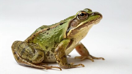 Obraz premium Common Frog on studio background 