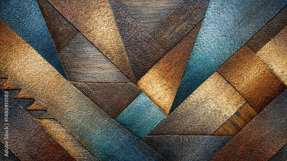 Aufkleber exploring traditional hawaiian kapa cloth with intricate geometric patterns on stone