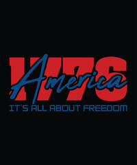 USA Independence Day T-shirt Design