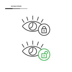 Eye Scanner Icon Vector Design.