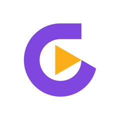 Letter G play minimal modern logo design