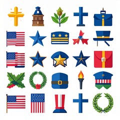 Vintage Battlefield Symbol Icons