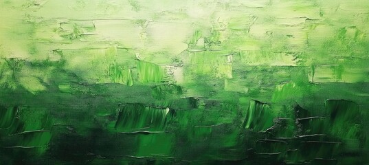 Fototapeta premium Abstract painting with vibrant green and white brush strokes. creating a dynamic texture that evokes a sense of nature and movement. suitable for modern decor or artistic projects