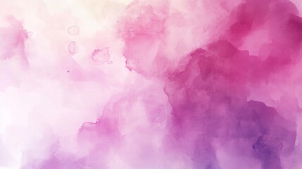 Fototapeta premium A vibrant abstract watercolor painting featuring soft pink and purple hues blending seamlessly. creating a dreamy background perfect for artistic projects or design work