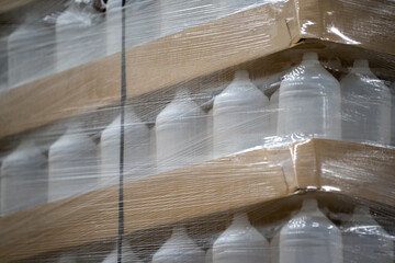 New pet bottles, large quantity in stock, packed
