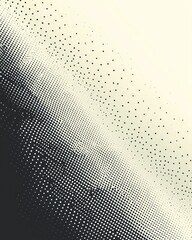 Abstract halftone pattern with a diagonal gradient, transitioning from dark to light.  The dots vary in density, creating a textured effect