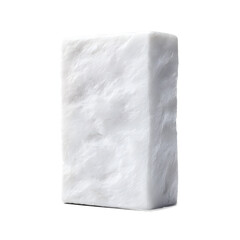 Obraz premium Natural Handmade Soap Bar Organic White Soap with Textured Surface