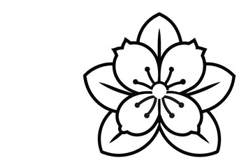flower vector art  icon