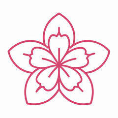 flower vector art  icon
