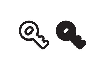 Key icon for security access concept Vector