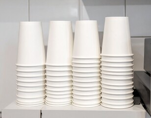 Obraz premium mockup for coffee cup/white