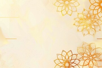 Asian islamic indian style pattern background gold lining