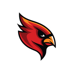 Cardinal high detail vector logo icon Cardinals Logo Icon Badge Emblem – Sport and Esporta Elements with Cardinal Bird Sport Mascot Logo