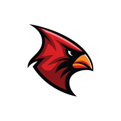 Cardinal high detail vector logo icon Cardinals Logo Icon Badge Emblem – Sport and Esporta Elements with Cardinal Bird Sport Mascot Logo