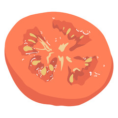 slice of tomato, red tomatoes vector free design, fresh tomato slice fruit