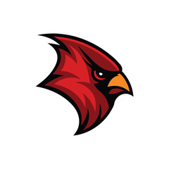 Cardinal high detail vector logo icon Cardinals Logo Icon Badge Emblem – Sport and Esporta Elements with Cardinal Bird Sport Mascot Logo