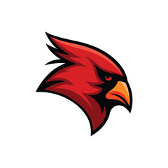 Cardinal high detail vector logo icon Cardinals Logo Icon Badge Emblem – Sport and Esporta Elements with Cardinal Bird Sport Mascot Logo