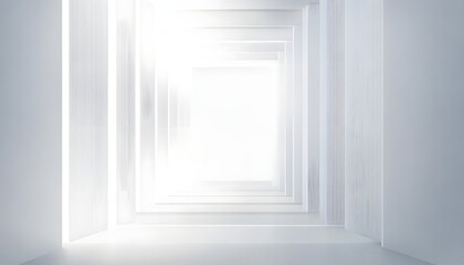 White color technology concept geometric square background. square 3d Modern Abstract white background design. Minimal geometric white light background abstract modern design template