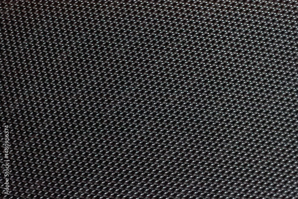 Wall mural abstract geometric grid background, carbon mesh texture. modern dark macro texture. close-up object 